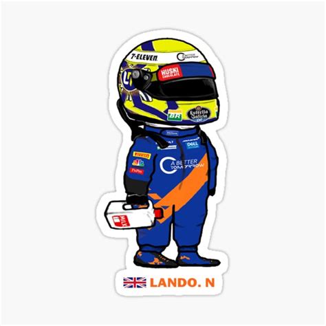 "Lando Norris and The Milk " Sticker for Sale by MaxKonopelski | Redbubble