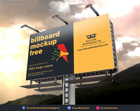 Free PSD - Billboard Mockup 4 :: Behance