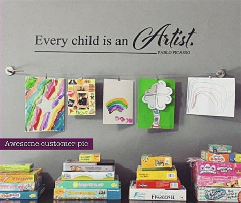 Every Child is an Artist Wall Decal, Create Draw Paint Children's Wall Decal, Kids Artwork ...