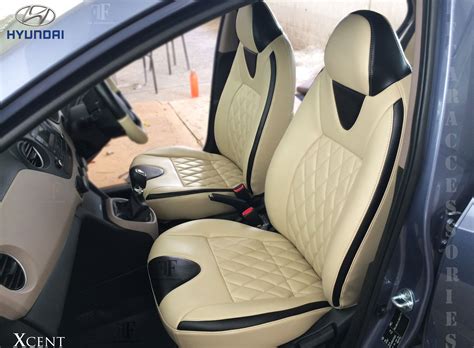 Hyundai Xcent customised seat cover installed by team ff car ...