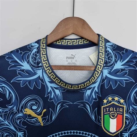 ITALY 2022 CONCEPT VERSACE HOME FOOTBALL SHIRT - My Retro Jersey