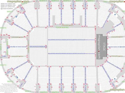 Odyssey SSE Arena seat & row numbers detailed seating chart, Belfast - MapaPlan.com