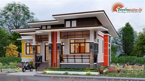 Three-bedroom bungalow with captivating facade - Pinoy House Plans