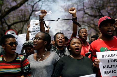 South Africa university protests — AP Photos