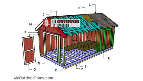 12x24 Shed Plans | MyOutdoorPlans