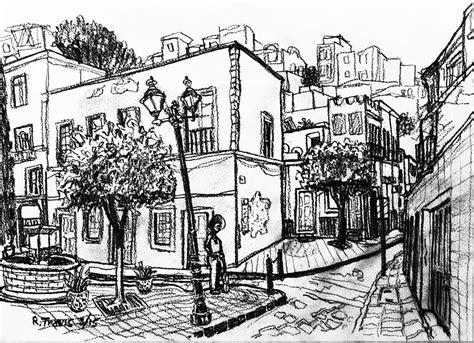 Guanajuato Street Drawing by Rich Travis - Fine Art America