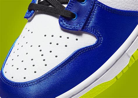 This Women’s Nike Dunk High Comes In Racer Blue Nylon - Sneaker News