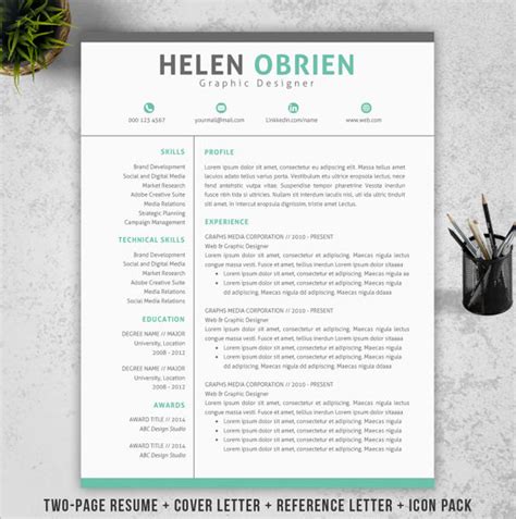 FREE 14+ Resume Cover Page Templates in PSD, EPS, PDF, Word, InDesign