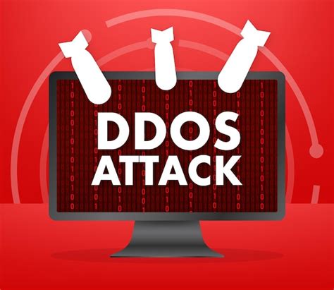 Premium Vector | DDOS attack hacker bomb Denial of Service Vector stock illustration