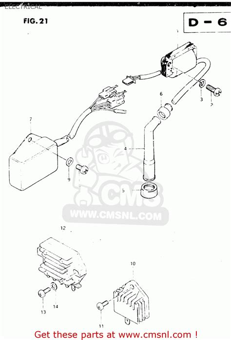 Suzuki DR250S 1983 (D) ELECTRICAL - buy original ELECTRICAL spares online