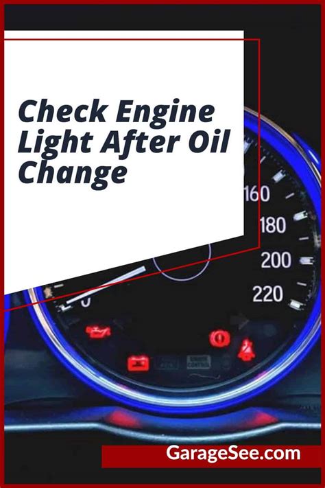 Check Engine Light After Oil Change