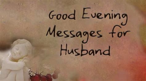 Good Evening Messages for Husband