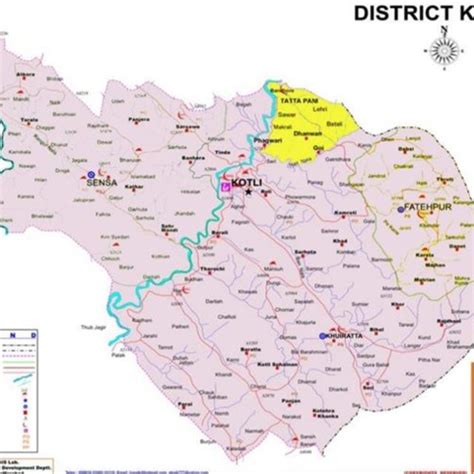 Map of District Mansehra showing its sub- divisions. The study area is ...