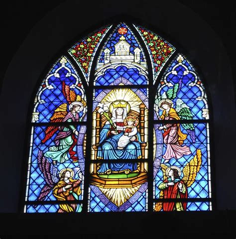 Stained glass from Our Lady of Walsingham, Houston, TX | Stained glass angel, Stained glass ...