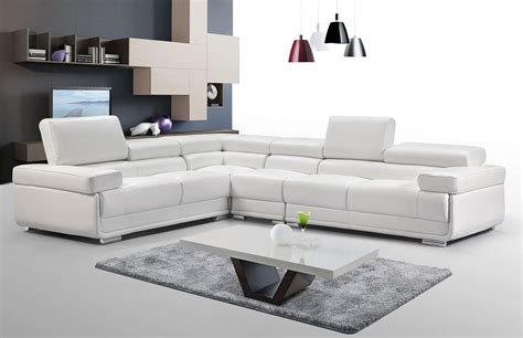 2119 Reversible Leather Sectional (White) - 1StopBedrooms.