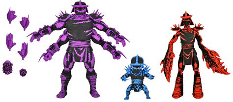 TMNT - Shredder Clone 3-Pack, Michelangelo The Wanderer, and Synja Patrol Bot by NECA - The ...