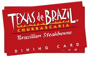 Purchase a Gift Card from Texas de Brazil | Texas de brazil, Gift card ...