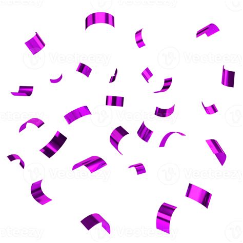 Falling shiny purple confetti. Bright violet festive tinsel. Holiday ...