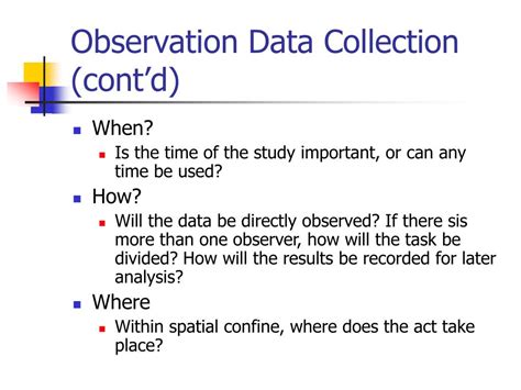 PPT - Data Collection Methods: Observation Studies PowerPoint Presentation - ID:286105