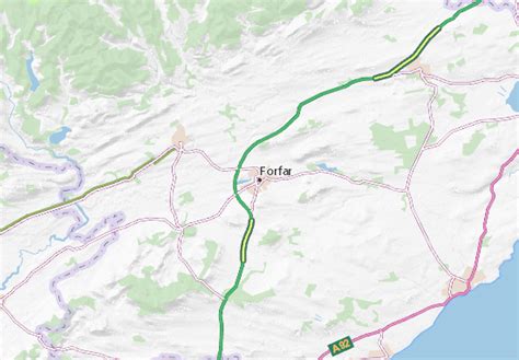 MICHELIN Forfar map - ViaMichelin