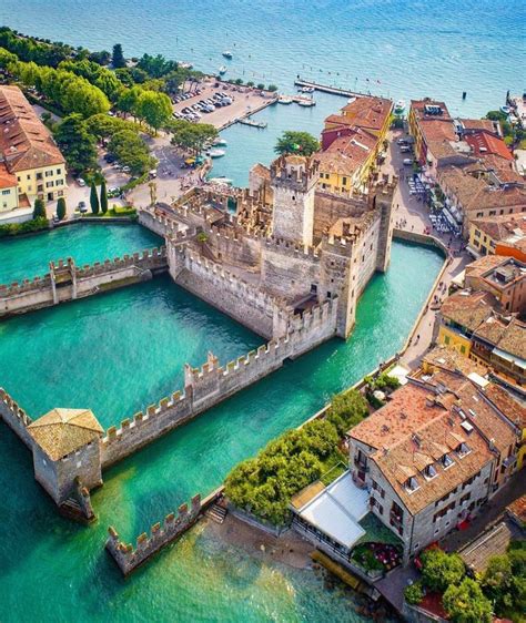 Castle in the lake, Sirmione, Italy | Sirmione, Travel around the world ...