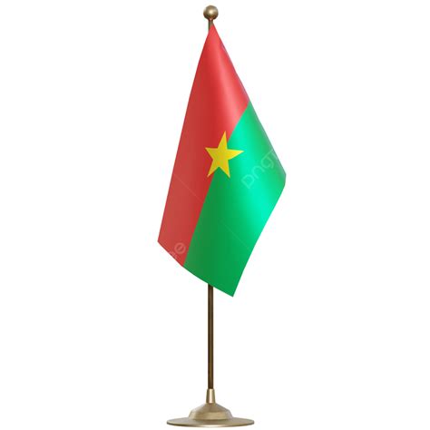 Burkina Faso Flag With Pole, Burkina Faso Flag Post, Burkina Faso Flag, Burkina Faso Flag With ...