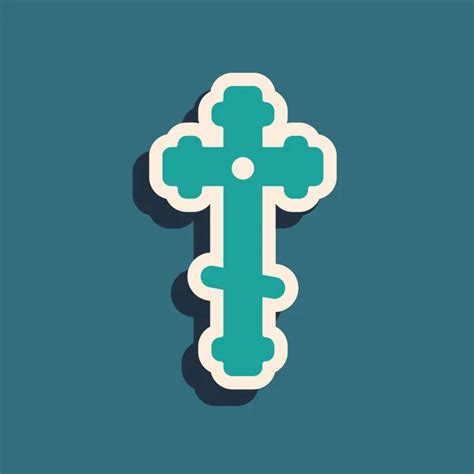 Green Christian Cross Clip Art