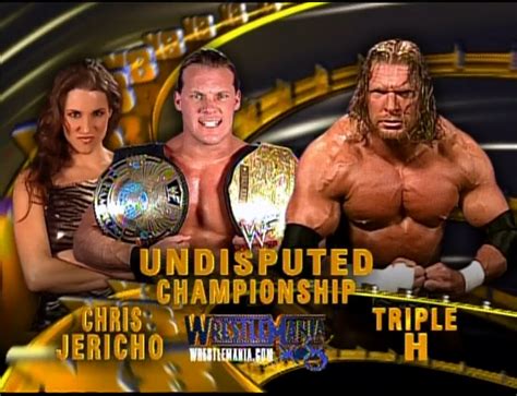 Chris Jericho vs. Triple H Wrestlemania 18 : r/WWEMatchGraphics