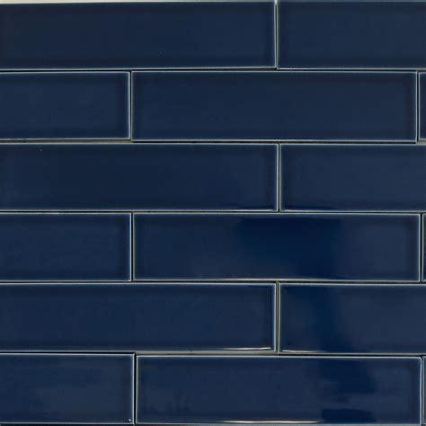 Ceramic Subway Tile Caspian Blue | modwalls Designer Tile | Blue subway tile, Blue tile ...