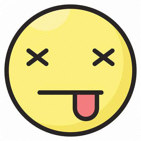 Dead, emoji, emoticon, emotion, expression, face icon - Download on Iconfinder