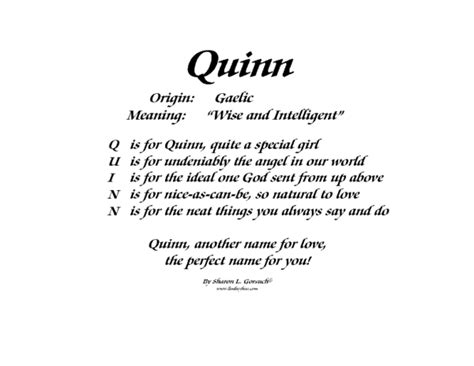 Meaning of Quinn - LindseyBoo