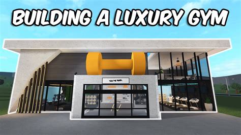 BUILDING A LUXURY GYM in BLOXBURG | roblox - YouTube