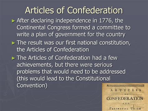 PPT - Articles of Confederation PowerPoint Presentation, free download ...