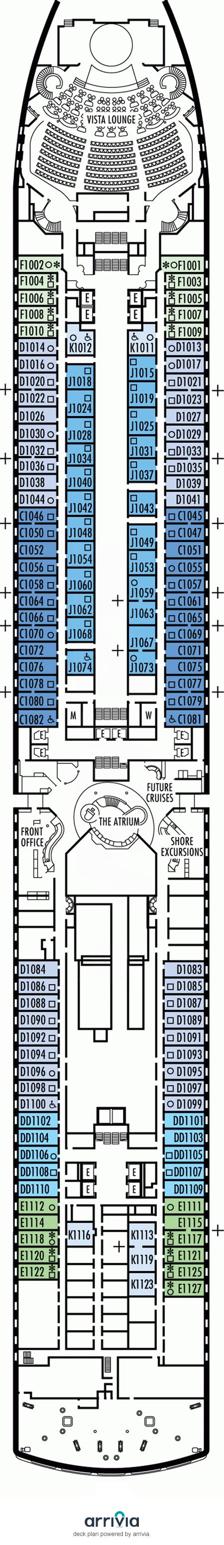 Main Deck on Zuiderdam | Zuiderdam Main Deck on CruiseCheap.com