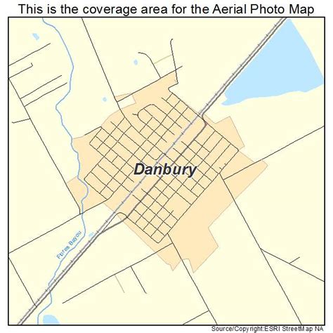 Aerial Photography Map of Danbury, TX Texas