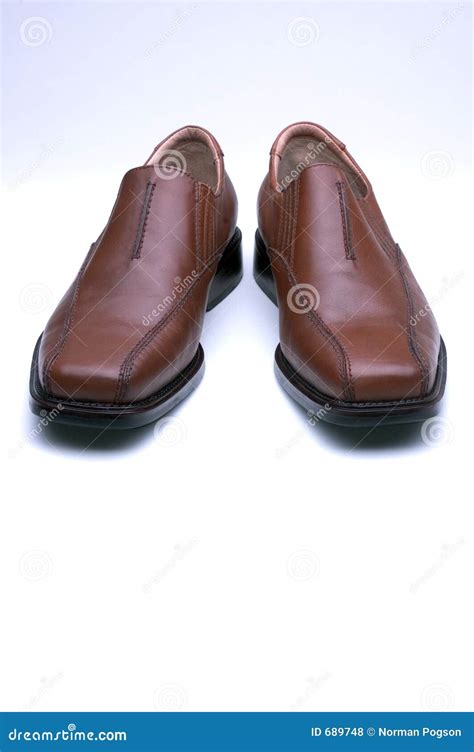 Brown Mens Dress Shoes stock photo. Image of stiched, dress - 689748