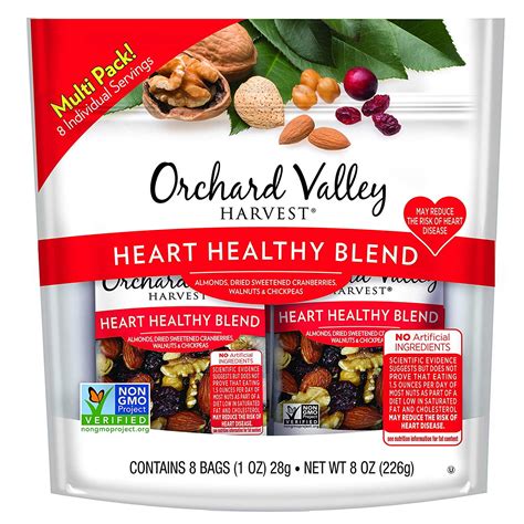 Orchard Valley Harvest Heart Healthy Blend, 1 oz, 8 Packs - Walmart.com - Walmart.com