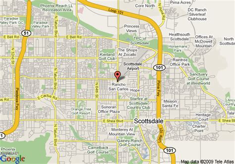 Scottsdale Map - ToursMaps.com