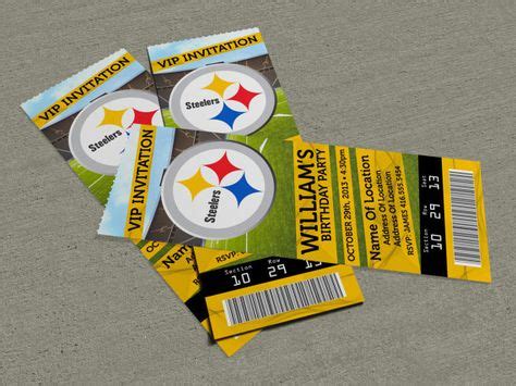 Pittsburgh Steelers Custom Ticket by JamesWilliamDesigns on Etsy | Mens ...