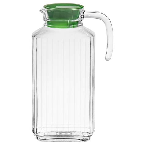 FARLIG clear glass, Jug with lid - IKEA