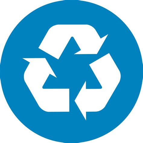 Blue Recycle Symbol - ClipArt Best