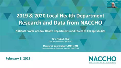 NACCHO 2019 Profile of Local Health Departments and 2020 Forces of ...