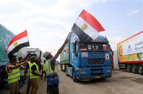 3rd convoy carrying humanitarian aid for Palestinians enters Gaza ...