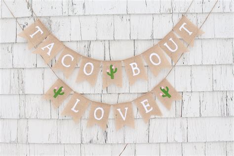 Taco Bout Love Banner Taco Bout Love Couples Bridal Shower - Etsy