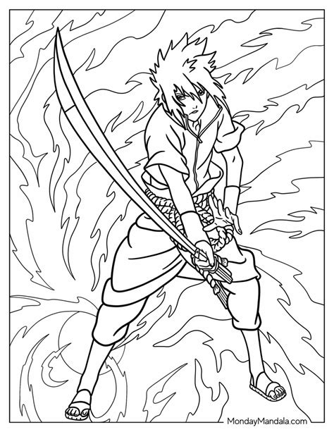 20 Sasuke Coloring Pages (Free PDF Printables)