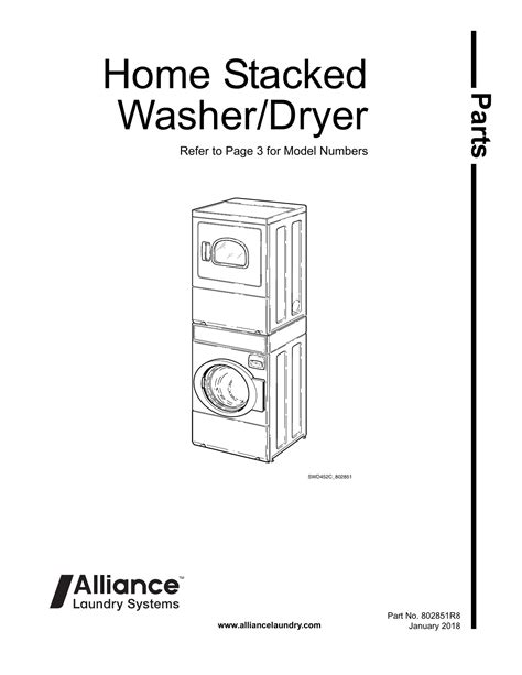 Home Stacked Washer/Dryer Parts Manual | Manualzz