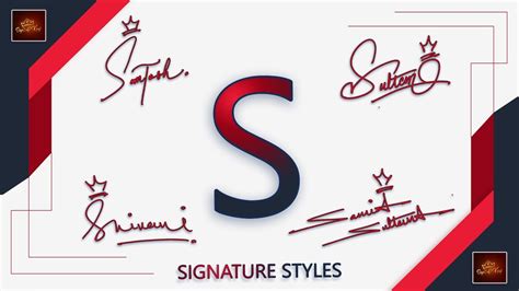 S signature Styles | Signature for my Name Start with S | Signature Style of S - YouTube