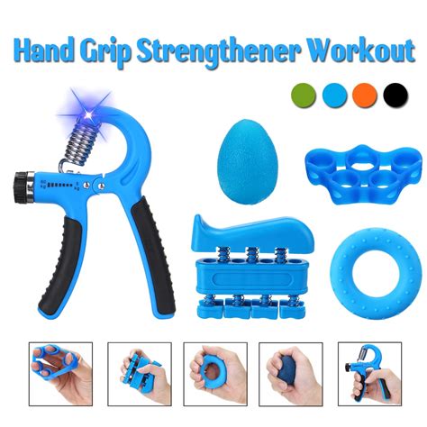 Adjustable Hand Grip Strengthener, Hand Exerciser，Grip Strengthener Workout, Finger Exercise ...