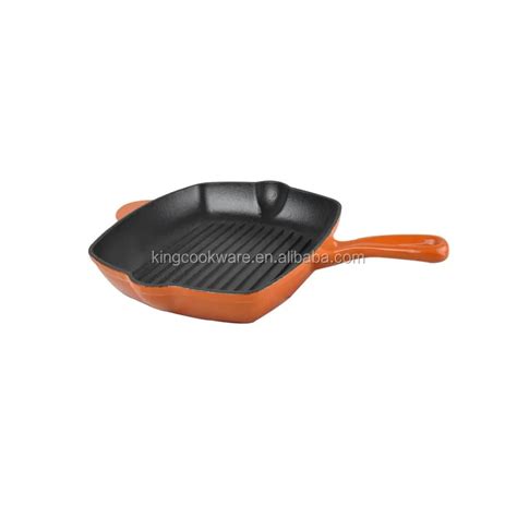 Custom Cast Iron Electric Gas Skillet With Smooth And Flat Bottom - Buy ...