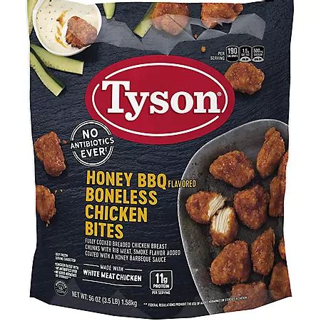 Tyson Honey BBQ Boneless Chicken Bites, Frozen (3.5 lbs.) - Sam's Club